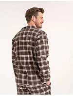 Pyžamo Moraj PDM5700-003 s dlhými rukávmi, veľkosti M–4XL, na zapínanie