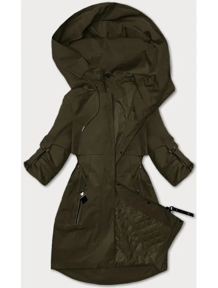 Dámská bunda typu větrovka v khaki barvě model 20867443 - S'WEST
