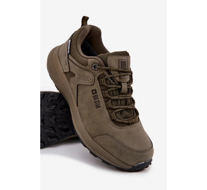 Buty Sportowe Trekkingowe Męskie Big Star OO174367 HI-POLY SYSTEM Khaki