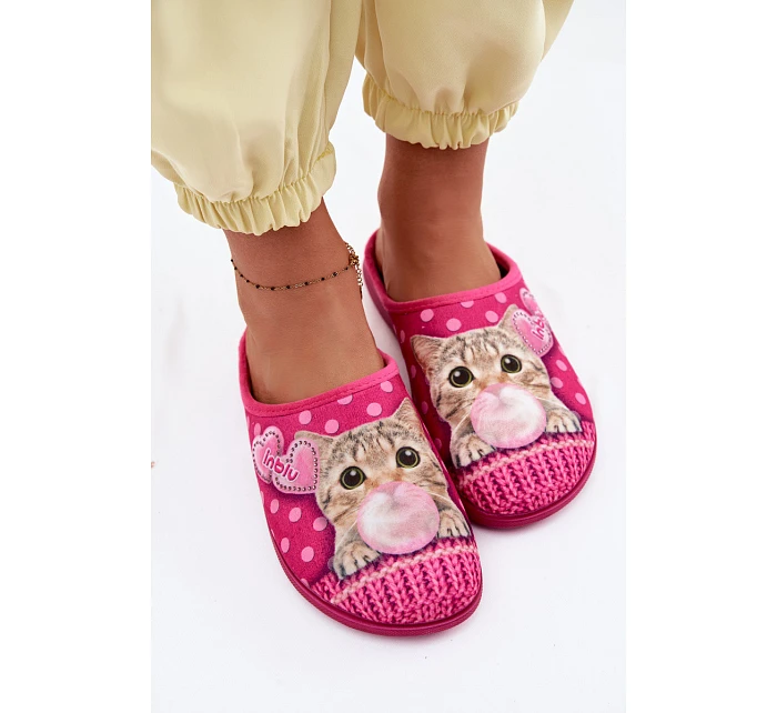 Dámské pantofle Růžové s model 22094837 - Inblu Dámské pantofle Růžové s model 22094837 - Inblu