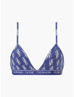 Trojuholníková bralette s logom QF5953 - X00 - Modrá s bielym logom - Calvin Klein