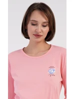 Dámske dlhé pyžamo Kvety Dámske dlhé pyžamo Kvety