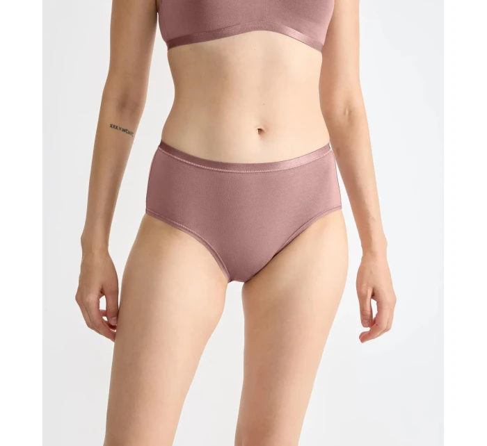 Dámske bavlnené midi nohavičky GO Daily 3P - BROWN - svetlohnedá 1141 - SLOGGI Dámske bavlnené midi nohavičky GO Daily 3P - BROWN - svetlohnedá 1141 - SLOGGI