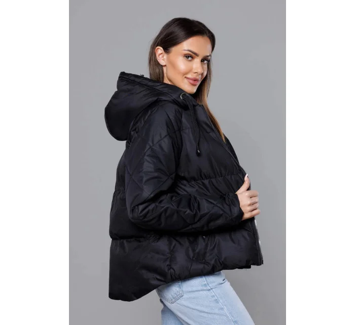 Čierna prechodná bunda s prešívanými rukávmi (5M3113-392) Čierna prechodná bunda s prešívanými rukávmi (5M3113-392)