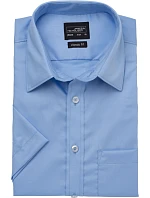 JN  keprová košile s krátkým rukávem 02.0 light blue model 22488366 - Daiber