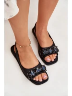 Dámské Ploché Sandály S Černé model 21698325 - S.Barski