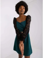 Šaty LK SK 508840.22X tmavo zelená