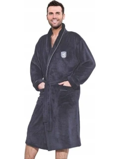 Pánsky župan BORYS Tmavo šedý - L&L