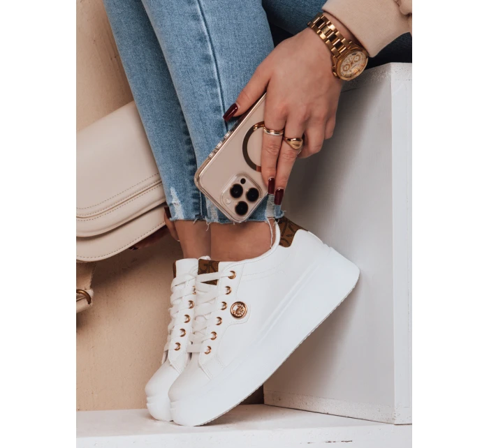 Dámske tenisky na platforme RIFII khaki FashionStreet ZY0686