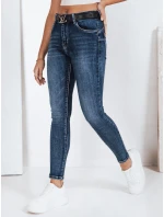 Dámske push up džínsy tmavomodré FashionStreet UY2800