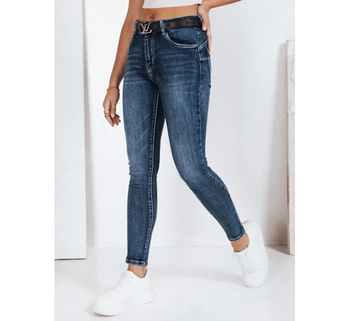 Dámske push up džínsy tmavomodré FashionStreet UY2800