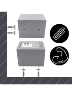 TREZOR S DIGITÁLNYM ZÁMKOM 23X17X17CM 1067582 SASKA GARDEN