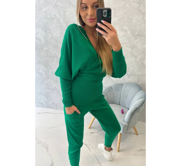 Dvojdielna súprava svetrov zelená Dvojdielna súprava svetrov zelená