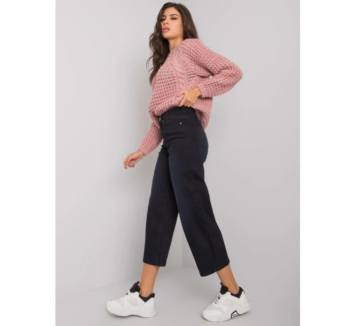 Džínsy nohavice D85038T62213B137 čierna