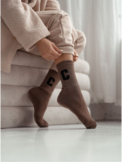 Dámske zimné netlačiace ponožky Milena 0118 Litera C Froté 37-41