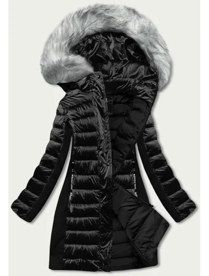 ZIMOWA KURTKA DAMSKA Z  CZARNA model 21244543 - YES!PINK