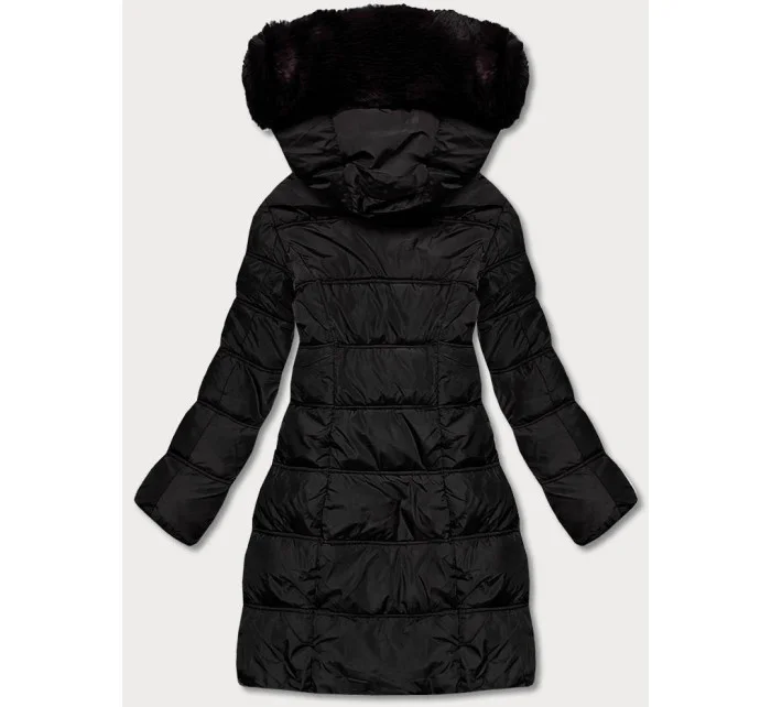 Dámska zimná páperová bunda čierna (2M-051)