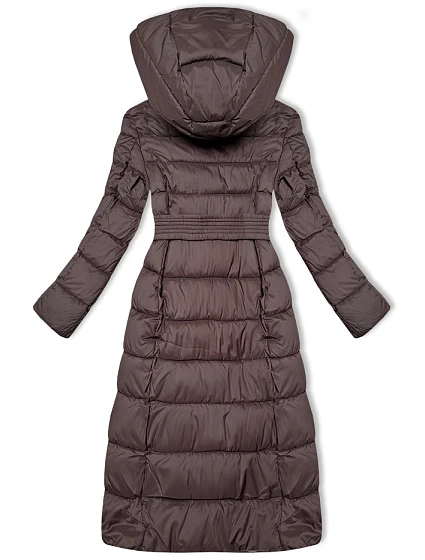 zimowa kurtka damska brązowa model 21247814 - Libland