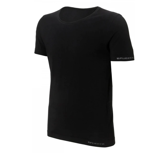 Pánske tričko 00990 black - BRUBECK Pánske tričko 00990 black - BRUBECK