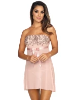 Košieľka V-9519 púdrovo ružová - Axami