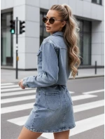 Dámske mini šaty JINELLA EY2569 Jeans blue - Fashion Street