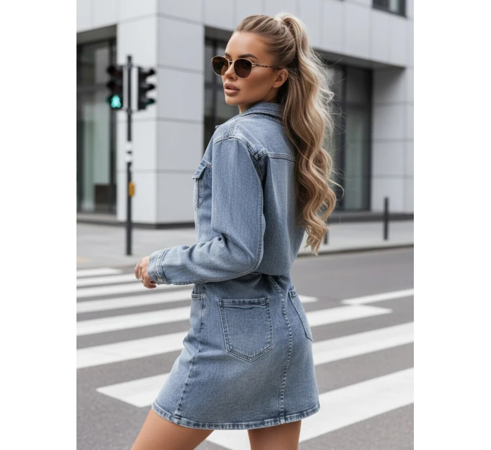 Dámske mini šaty JINELLA EY2569 Jeans blue - Fashion Street