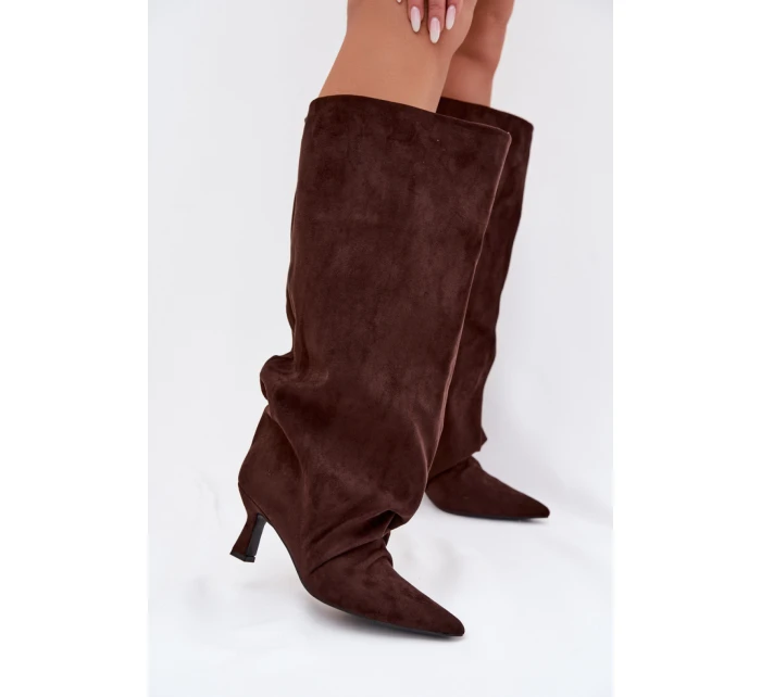 Kozačky na podpatku  model 225192 Step in style