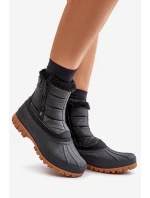 Śniegowce Damskie Ocieplane Futerkiem Na Zamek Lee Cooper LCJ-24-44-2866 Czarne