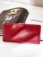 Portfel Damski Z Eko Skóry Czerwony Kalinessa