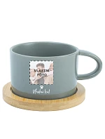 Personalizovaný keramický hrnček „MAKRONKA“ s fotografiou domáceho maznáčika a textom