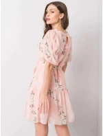Dámské květované šaty LK SK model 21264587 Pudr růžová Lakerta - FPrice