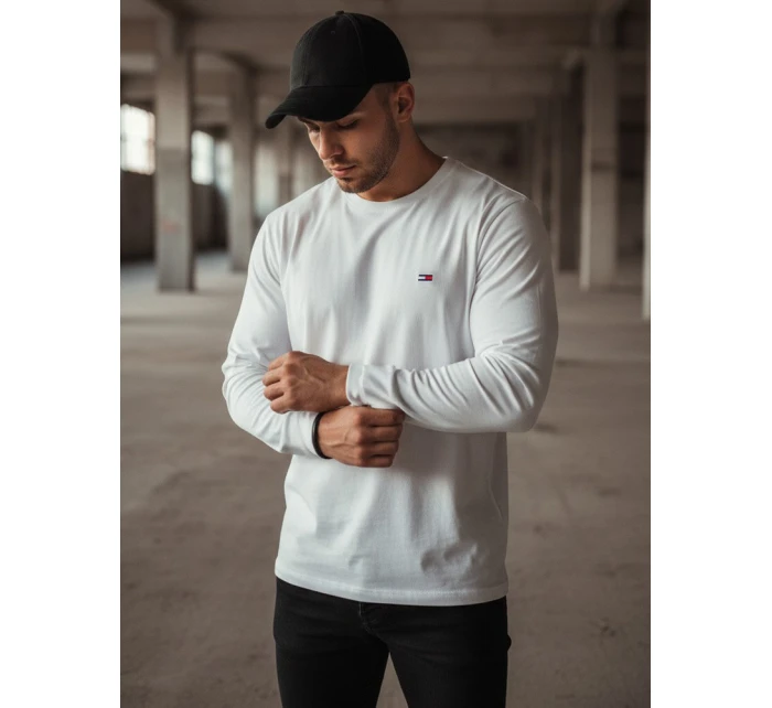 Pánské bílé tričko s dlouhým rukávem Dstreet model 21963467 - FashionStreet Pánské bílé tričko s dlouhým rukávem Dstreet model 21963467 - FashionStreet