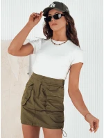 Dámska mini sukňa QUILLA zelená FashionStreet CY0438 Dámska mini sukňa QUILLA zelená FashionStreet CY0438