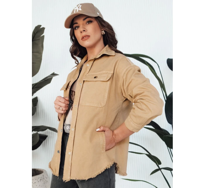 Dámská džínová bunda béžová Dstreet model 21976610 - FashionStreet