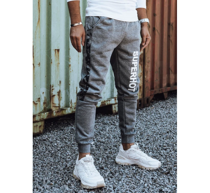 Pánské tepláky s potiskem antracitové model 21980074 - Dstreet