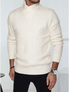 Pánsky biely sveter FashionStreet WX2254