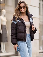 Kurtka puchowa damska pikowana z kapturem brązowa model 22394870 - FashionStreet Kurtka puchowa damska pikowana z kapturem brązowa model 22394870 - FashionStreet