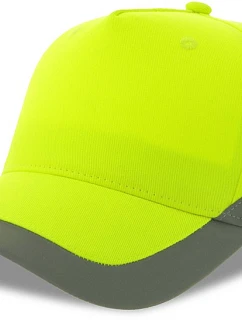 5 panelová bezpečnostní kšiltovka yellow fluo model 22450203 - Atlantis Headwear
