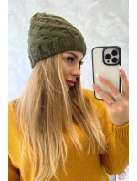 Fleecová čiapka Agnes K239 khaki