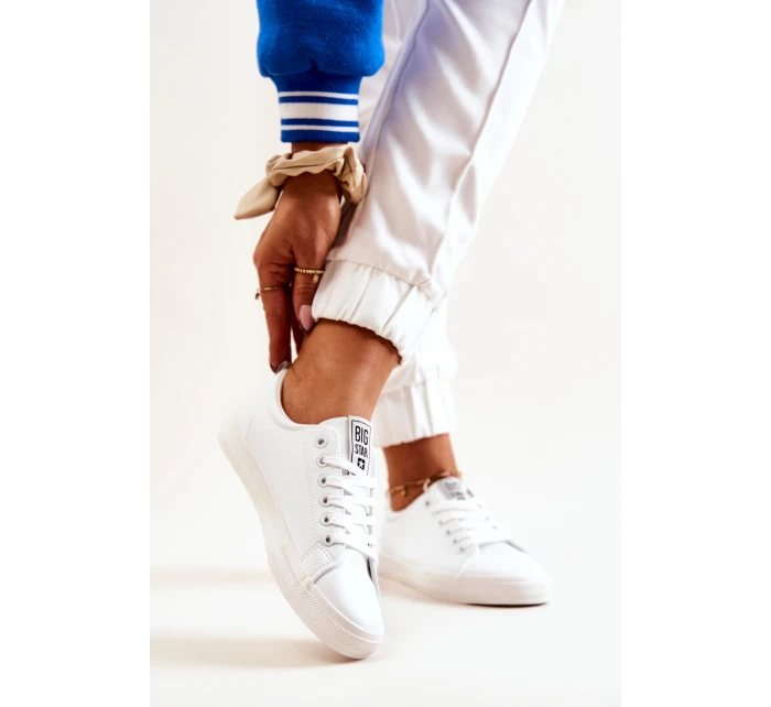 Kožená tenisová obuv Big Star model 21571999 Bílé - Big Star Shoes