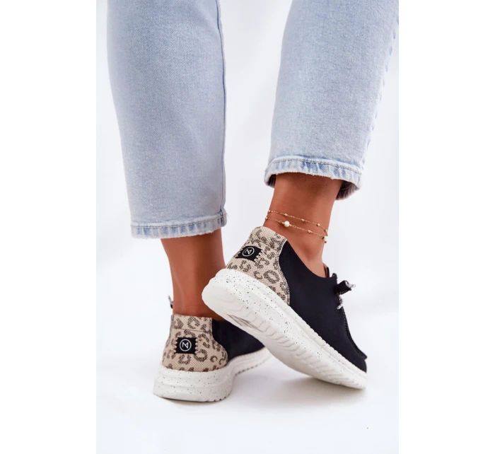 Lekkie Materiałowe Półbuty Damskie McKeylor 96116 Czarne