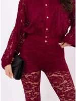 MI SP nohavice K87.55 bordová