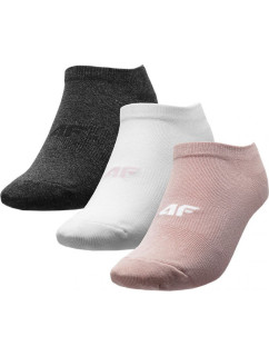 Dámske ponožky 4F H4L22-SOD003 ružové_biele_šedé