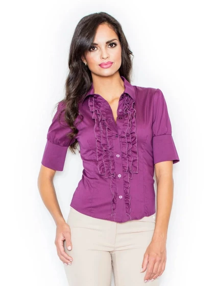 Dámská košile  tmavě fialová  model 18564622 - Figl