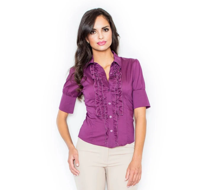Dámská košile  tmavě fialová  model 18564622 - Figl