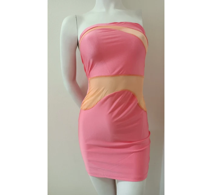 Dámské sexy šaty model 21223820 růžové - Koucla