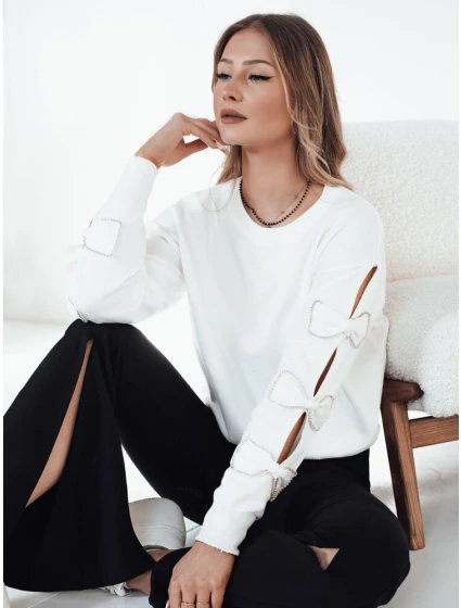 Dámský svetr bílý model 21972974 - Dstreet Dámský svetr bílý model 21972974 - Dstreet