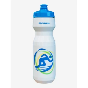 Bidon na bicykel Rockbros DCBT69B biely a modrý