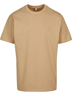 Build your Brand BY 102 Oversize tričko z hrubej bavlny 56.0102 union beige