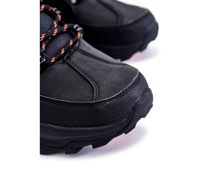 Męskie Buty Trekkingowe Ocieplane Cross Jeans KK1R4018C Czarne